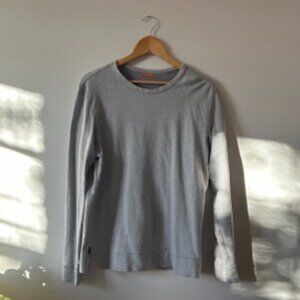 Jack Spade Gray Striped Long Sleeve Tee